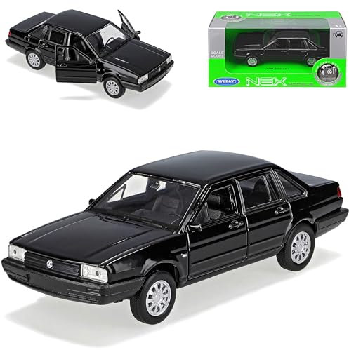 Welly Volkwagen Santana Passat B2 Schwarz Limousine 1981-1984 ca 1/43 1/36-1/46 Modell Auto mit individiuellem Wunschkennzeichen