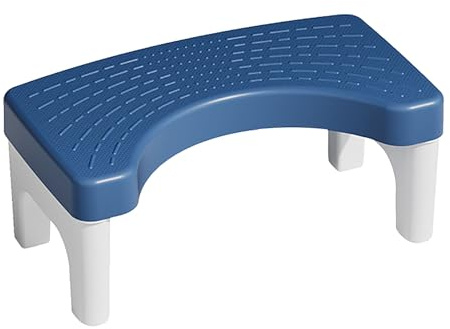 Yctze G Portable Toilet Stool Slip for Adults Kids Hroom Squatting Posture Potty Stool, Poop Stool for Improved Digestion and Comfort. (Navy Blue)