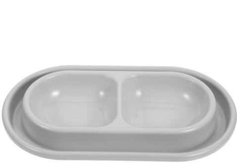 EXHUMKY Katzenschüssel Mit Doppelnapf- Für Futter Und Wasser Geeignet Für Katzen Und Kleine Bis Mittelgroße Hunde Platzsparendes Design Für Heimgebrauch