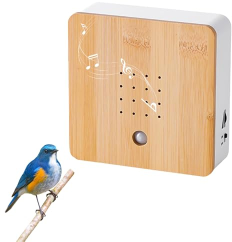 Ayolofei Vogelgezwitscher Bewegungsmelder Box: Naturgeräusche Box Vogelgezwitscher Bewegungsmelder, Vogelgeräusche Box mit Wandhalterung für Bad Spa Gäste WC und Entspannung