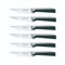 Set de 6 couteaux à steak en acier noir - Scintibois
