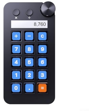 MeevrgR Kompaktes Stream-Deck mit 15 Tasten, programmierbare LCD-Tastatur für Live-Streaming und Inhaltserstellung, benutzerdefinierter visueller Shortcut-Controller, platzsparendes Design (schwarz)