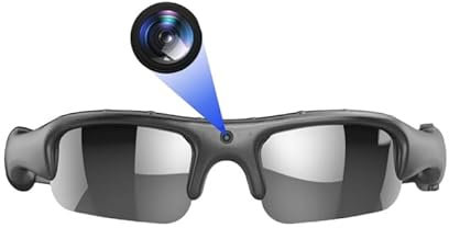 AngLink 4K Action-Cam mit WiFi & 120° Weitwinkel – Brille mit Kamera, Polarisierte Linsen, 100 Min. Akkulaufzeit, DV Modus, Ideal für Sport & Abenteuer