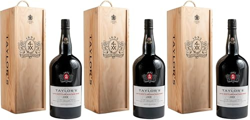 Taylors Late Bottled Vintage Port Wine | in Gift Box | 150 cl (Pack of 3)