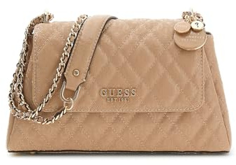 GUESS Isemay Convertible Crossbody Flap, Pale Mocha, One Size, Isemay Convertible Crossbody Flap