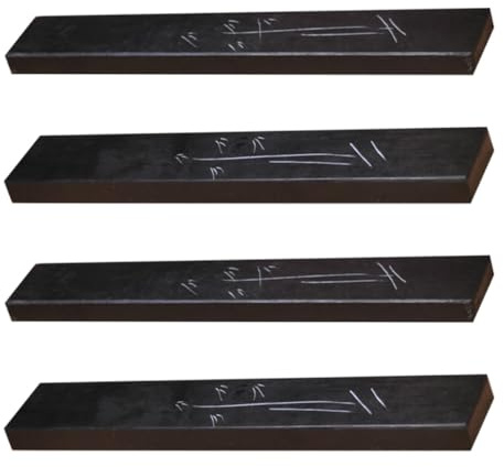 FOMIYES 4 Stück Delikater Marmor stein Briefbeschwerer Gravierte Schreibwaren für Chinesische Kalligrafie Sumi tinte Kanji Leichter Stein für Büro Schule und Zuhause