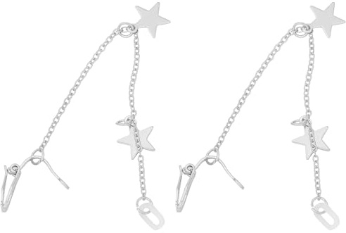 Anti-perte pour Écouteurs sans Fil, Alliage Blanc, 1 Paire | Porte-écouteur Chic, Design Unique et Polyvalent, pour Sport ou Toute Occasion