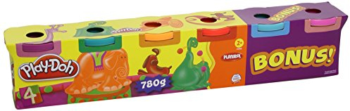 Play-Doh Hasbro 23566148-6er Pack Farbmix, Knete