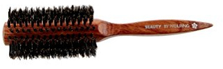 Pfeilring Rosenholz Rundbürste mit schwarzen Wildschweinborsten, 22cm
