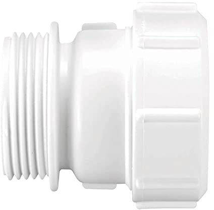 McAlpine T31U 1.5-Inch BSP Male Straight Connector - White