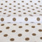 Stoff Meterware Punkte 7 mm Baumwolle - 1 Meter, Schadstoffgeprüft, Gepunktet, Tupfen, Dots, Baumwollstoff, Kinderstoff, Dekostoff, Karneval, Fasching, Kostüme (Grau auf Weiß)
