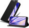 Cadorabo Hülle kompatibel mit LG K50 aus Premium Kunst Leder Flip Klappbare Stoßfeste Magnetische [Standfunktion] [Kartenfächern] Cover Hülle für LG K50 Tasche in Schwarz