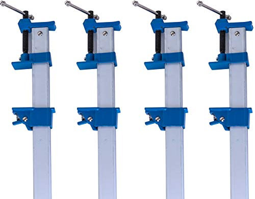 4X Aluminium Sash T Bar Clamps 2 Ft/600mm Long Hand Tool for Woodwork, Carpentry, Joinery