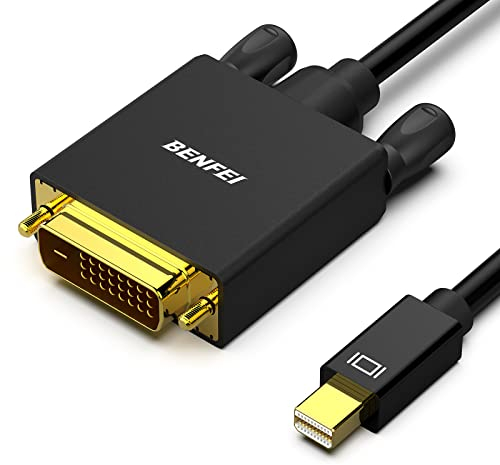 BENFEI Câble Mini DisplayPort vers DVI, Câble Mini DisplayPort vers DVI 0,9 m (Compatible Thunderbolt 2) avec MacBook Air/Pro, Surface Pro/Dock, Moniteur, Projecteur