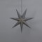 Weihnachtsstern Ozen von Star Trading, 3D Papierstern Weihnachten in Grau, Dekostern zum Aufhängen mit Kabel, E14 Fassung, Ø: 100 cm