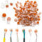 LIUJINCAN 100PCS UY2 K2 Jelly Crimp Waterproof IDC Network Cable Telephone Wire Splice Connectors, Double-Blade Moisture Proof Butt for Weak Current Wire Joints