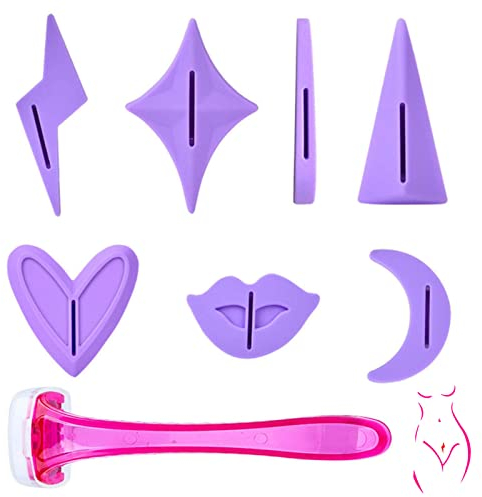 Damen-bikini-trimmer, Bikini-rasierschablone, Tragbar/mehrzweck, Weibliche Privates Bereich Intimes Shaping-tool, 8pcs
