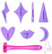 Damen-bikini-trimmer, Bikini-rasierschablone, Tragbar/mehrzweck, Weibliche Privates Bereich Intimes Shaping-tool, 8pcs