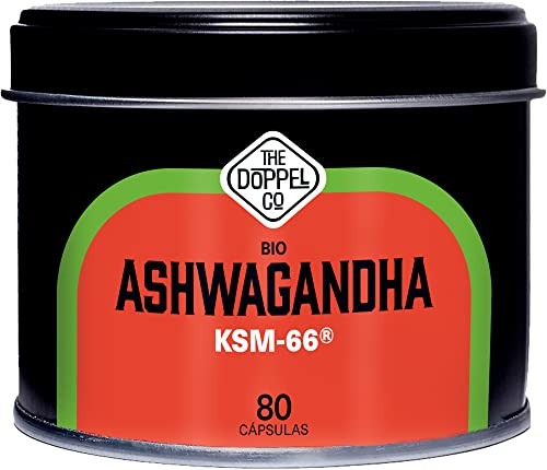 Ashwagandha KSM-66 ® Ecológica - 80 Cápsulas - 600mg - Withania Somnifera - 30mg Withanólidos - Vegano - Sin Aditivos - Sin Plástico - Certificación Ecológica
