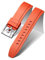 BINLUN Silikon Uhrenarmbänder Schnellverschluss Gummi Uhrenarmband Smartwatch Armband Ersatz Wasserdichte Sport Kautschuk Uhrenband für Herren und Damen (22mm, Orange Rot)