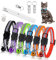 Favson Reflektierende Katzenhalsband mit Adressanhänger für Hunde Katzen, 8-Stück Verstellbar Katzen Halsbänder mit Sicherheitsverschluss und Glöckchen (6 Farben & 2 ID Tag)