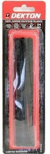 10 Junior Hacksaw Blades 6” Cut Wood Plastic 24 TPI Shatterproof Strong Steel