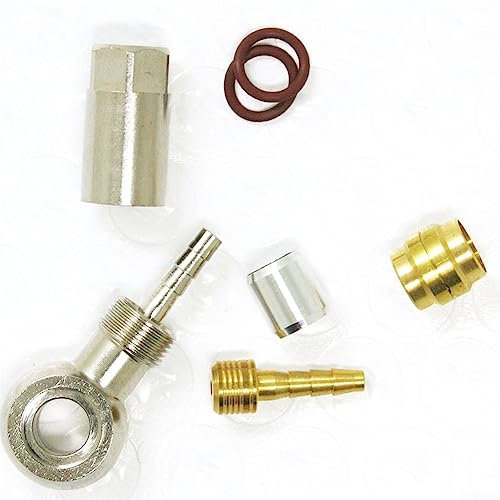 DAZZLEEX Fahrrad-Hydraulikschlauchanschluss-Einsatz Banjo | Magura MT4 MT6 MT8 MT5 MT7 kompatibel | Langlebig Silberfarbe, C