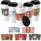 Einweg-Kaffeetassen mit Deckel und Weihnachtshülsen, langlebig, verdickte Weihnachtspappbecher für Heißgetränke, Schokolade, Tee, Kakao, Weihnachtsbecher für Kinder, Party, Urlaub, 50 Stück