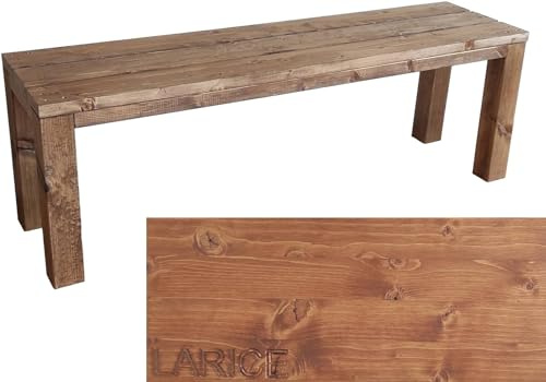TOTAL WOOD 2012 Gartenbank Sitzbank Holzbank parkbank terrassenmobel für Innen und Außen geeignet Nach Maß verfügbar (Classic imp) (LÄRCHE, 150X38.5X50)