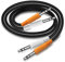 MEIRIYFA 1/4 Inch TRS Instrument Cable, Dual 6.35mm 1/4 inch TRS Male to Dual 6.35mm 1/4 inch TRS Male Stereo Balanced Audio Cable for Electric Guitar, Bass, Keyboard, Speaker - 0.5M
