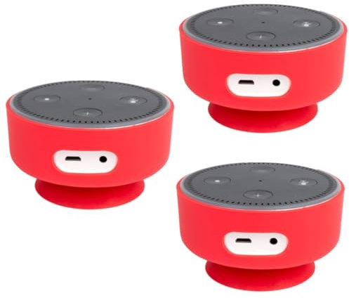 HEMOTON 3pcs Silicone Case for Generation Protective Cover Skin Suction Cup Base Accessories for Smart Voice Assistant Speaker Home Office Use