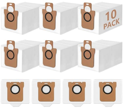 ImnBest 10 Stück Staubbeutel zubehör für Dreame L10s Ultra / L10s pro Ultra/L20 Ultra/L30 Ultra/Xiaomi X10+,Staubsaugerbeutel Ersatz Beutel Zubehörset Ersatzteile,3L Großer Kapazität