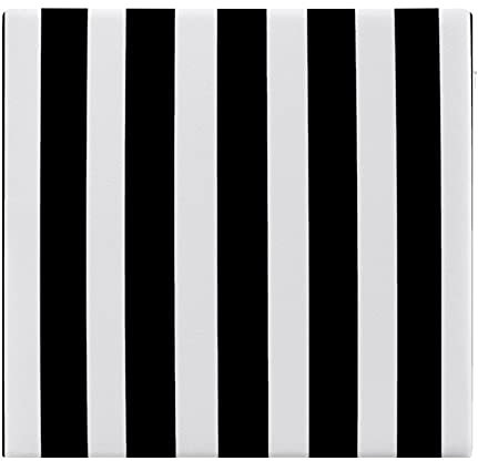 Generisch Kissen schwarz weiß gestreift – Memory-Schaum-Terrassen-/Küchen-Esskissen für längeres Sitzen mit abnehmbarem, strapazierfähigem und waschbarem Bezug, 35,6 x 38,1 cm