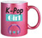 Taza con texto K-Pop Girl de cerámica, 330 ml, diseño T87, regalo de cumpleaños, taza con texto en alemán K-Pop Girl