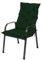TexDeko® Garden Gartenstuhl Auflage Hochlehner 120 x 50 cm Sitzkissen schmutzabweisend Outdoor Rückenkissen hoch Stuhlkissen hoher Komfort (Dunkelgrün)