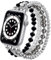 V.R.HOPE Cinturino per gioielli di perle compatibile con Apple Watch, 38 mm, 40 mm, 41 mm, 42 mm, per donna, cristallo alla moda, elastico, realizzato a mano, per iWatch SE Series 10, 9, 8, 7, 6, 5, 4