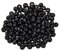EFCO Perles en Bois Trou 110 Pièces, Noir, 6 mm