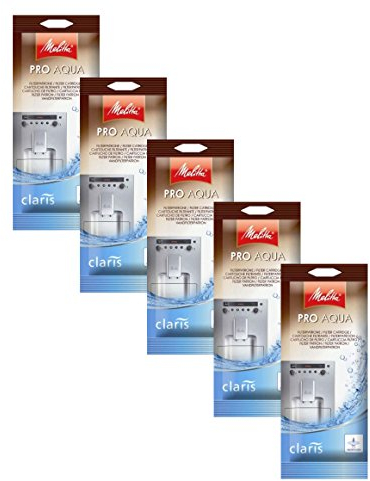 Melitta 192830 Pro Aqua Filterpatrone für Kaffeevollautomaten, 5 Patronen