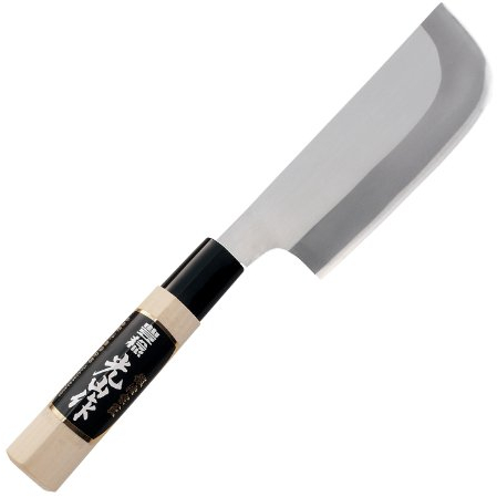 豊稔企販(HOUNEN KIHAN) Couteau Japonais Spécial Récolte Légume Potager Acier Chromax Inoxydable Double Tranchant Coupe Choux Outil Jardin Jardinage Fabriqué au Japon