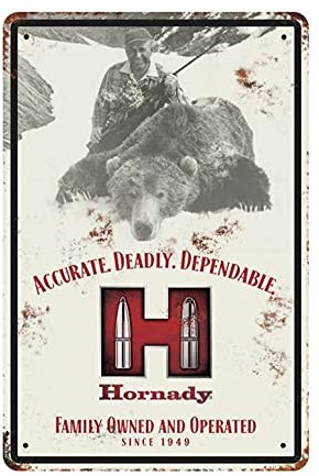 Hornady Unisex-Erwachsene 99112 Schild, 12x18 inches