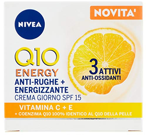 Nivea Q10 PlusC Antirughe Energizzante Crema Giorno Viso SPF 15, 50 ml