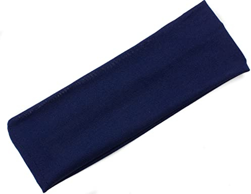 Mytoptrendz® unisex breites Stirnband Haarband, marineblau, Einheitsgröße