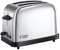 Russell Hobbs Toaster [für 2 Scheiben] Victory Edelstahl (extra breite Toastschlitze, 6 Bräunungsstufen + Auftau- & Aufwärmfunktion, Schnell-Toast-Technologie, 1670W) 23311-56