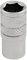 Draper 16513 1/4 Square Drive Micro Satin Chrome Metric Socket, 8 mm Size , Blue