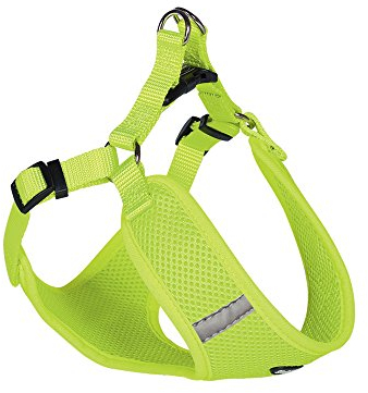Nobby Geschirr Mesh Reflect, neon gelb B: 10mm, L: 33-41cm + 37cm, 1 Stück