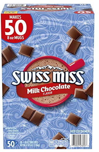Mélange de Cacao Chaud au Chocolat au Lait Swiss Miss (enveloppes de 50 à 1,38 once)