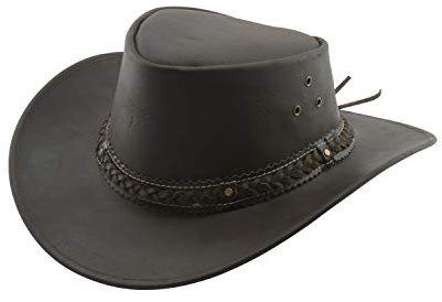 Black Jungle ARAMAC Lederhut Cowboyhut Australienhut Hut braun M