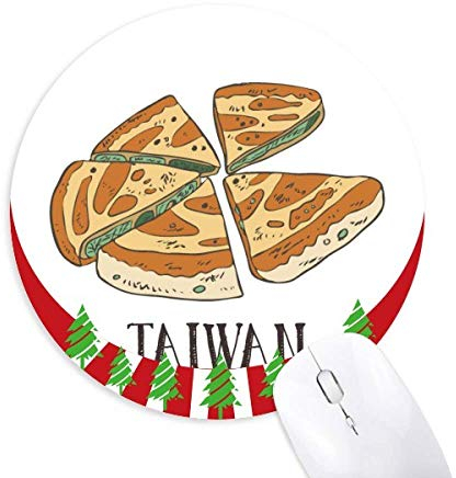 Essen Pizza Taiwan Reisen Rund Gummi Maus Pad Weihnachtsdekoration