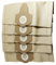 Sparegetti Einhell Lot de 5 sacs d'aspirateur pour aspirateurs secs et humides Compatible avec TC-VC 1820 S