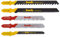 kwb 5-piece Combo Set, HSS and HCS Jigsaw Blades for Precise Cuts in Wood and Metal, T-Shank S-20 / Single-Shank